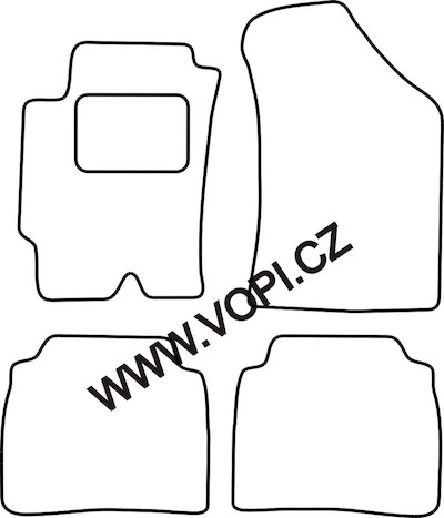 Autokoberce Hyundai Elantra 09/2000 - 2010 Carfit (1820)